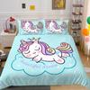 3D Unicorn Print Home Bed Cover Home Textiles Bedding Set Covers Student Dormitory Pillowcase Breathable
