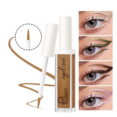 Pudaier 12 Färger Vattentät Flytande Eyeliner Penna Set, Långvarig Kladdfri Gel Eyeliner, Livfullt Färgade Eyeliners för Hela Dagen