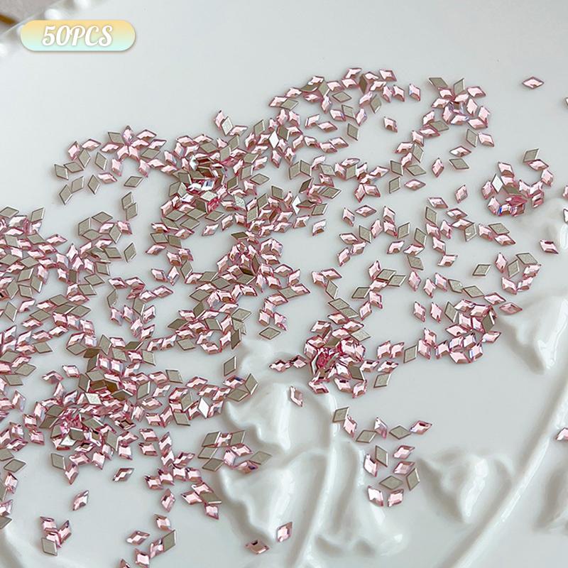 50Pcs Mini Marquise Nail Art Zircon Rhinestone Crystal Diamond Accessories For Nails Decoration Manicure Decor