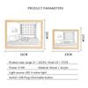 INS Deco Led Light Painting USB Plug Dimming Wall Artwork Table Lamp Gift Indoor Sunlight Window Wooden Photo Night Luminous