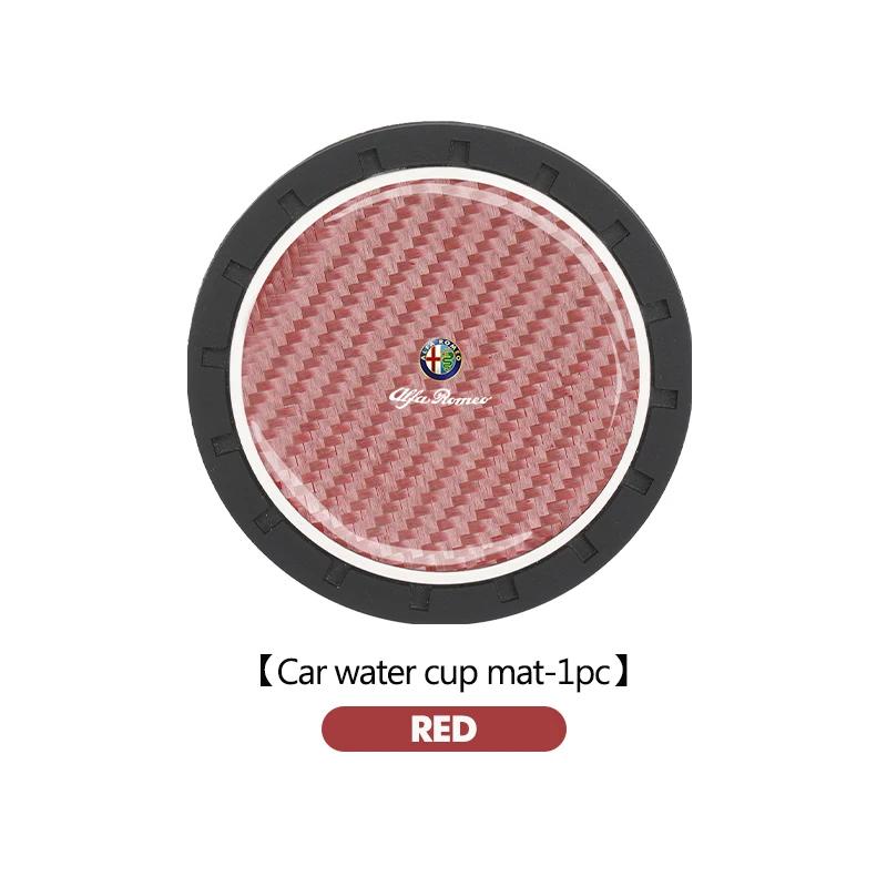 

For Alfa Romeo 2026 Hot Sticker Car Water Cup Pad Drink Holder Mat Decoration Accessories For Alfa Romeo Giulia 147 Mito 156 159