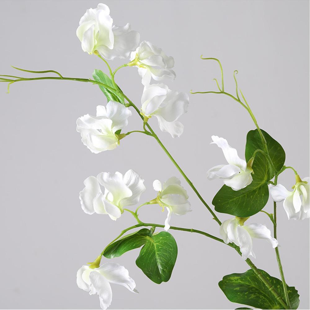3pcs 21.65x7.87in Sweet Pea Artificial Flower Single Stem Faux Flower Wedding Venue Decor