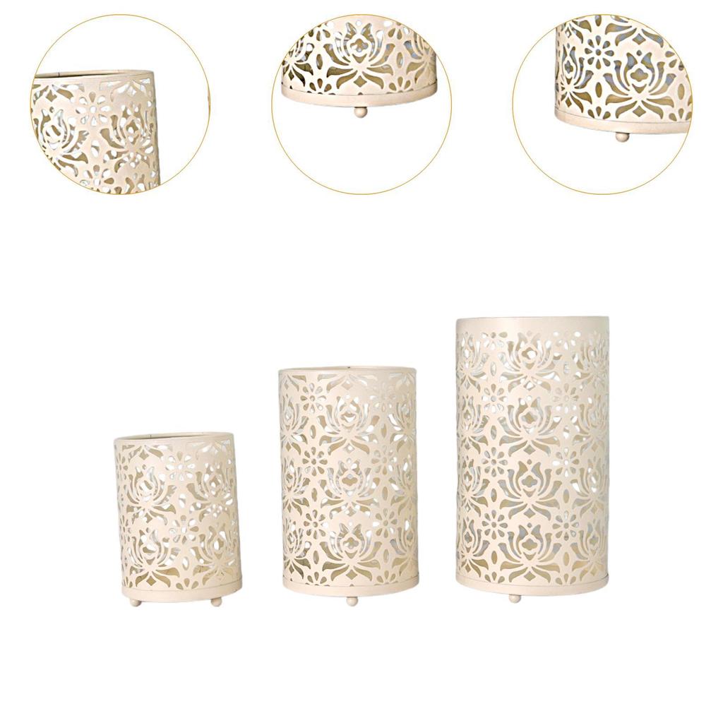 Tealight Candle Holder Cage Decor Hollow Desk Decoration Candlestick Holder for