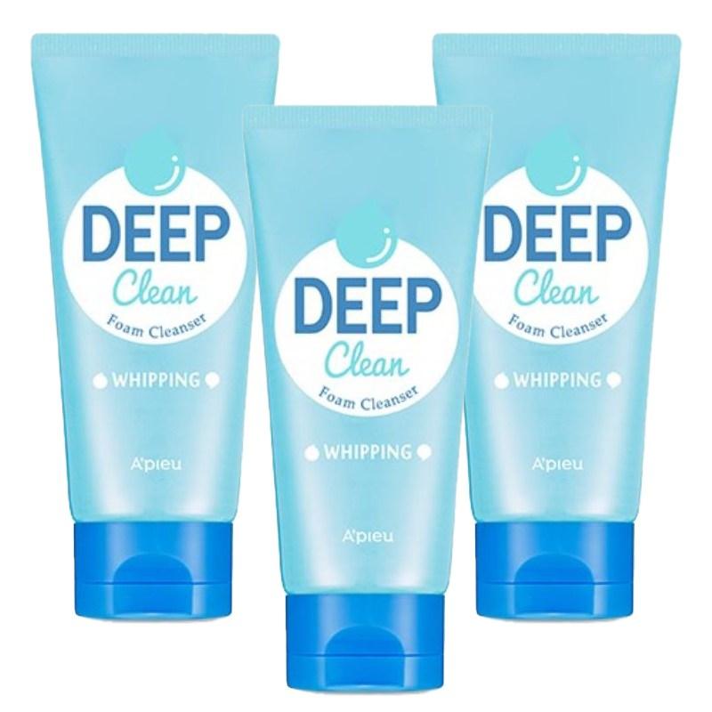 Apieu Deep Clean Foam Cleanser Whipping, 130ml, 3 pcs