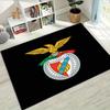 SLB Benfica Golden Eagle Crest Black Background Print Doormat Non Slip Rectangular Floor Mat Soccer Fan Entrance Rug Home Indoor Decor