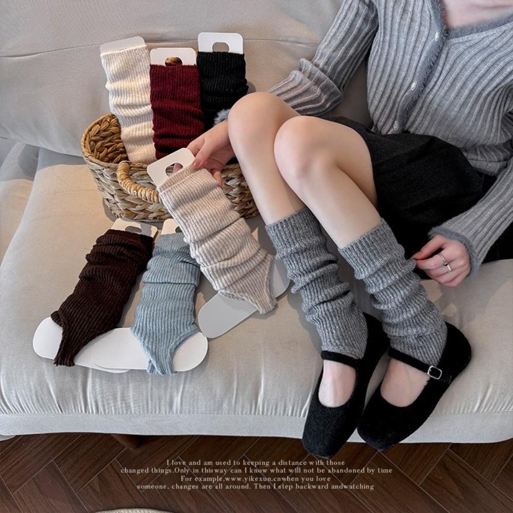 Guêtres épaisses à nœud tricoté, chaussettes mi-mollet, nouvelles chaussettes de danse et de ballet, cadeau