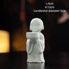Portacandele Monachino Zen in Ceramica Carino, Statuetta Decorativa Arredamento per la Casa