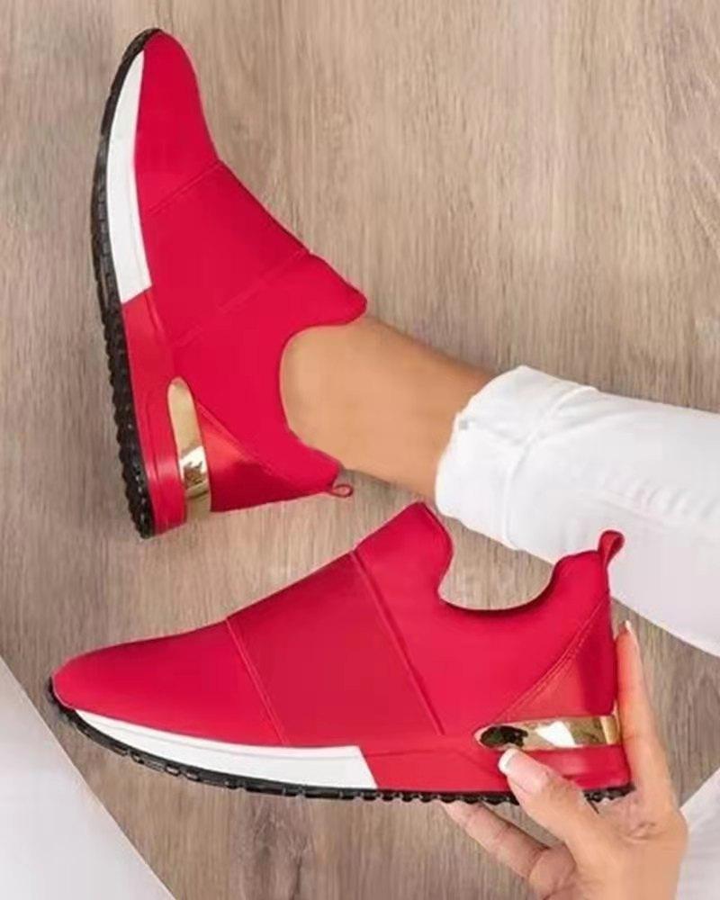 2021 Trendy Lightweight Breathable Women's Sports Shoes - Large Size, All-Season, European & American Style