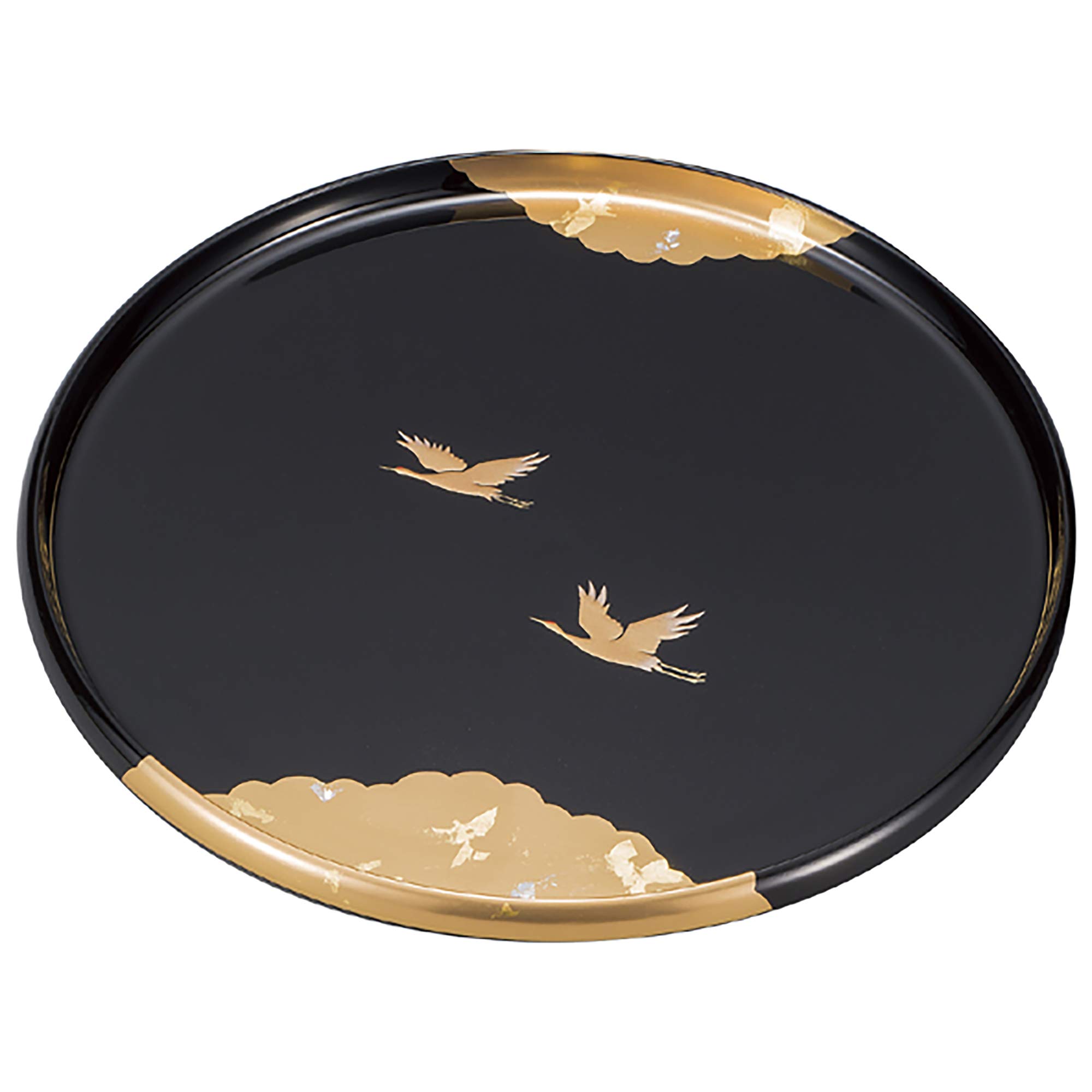 Maeju Lacquerware Tray, Black, 27cm, 4M-132 чёрный