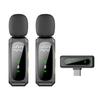 2.4G Wireless Lavalier Microphone Noise Reduction CD Quality Sound 30M 98.43ft Transmission LED Display for Live