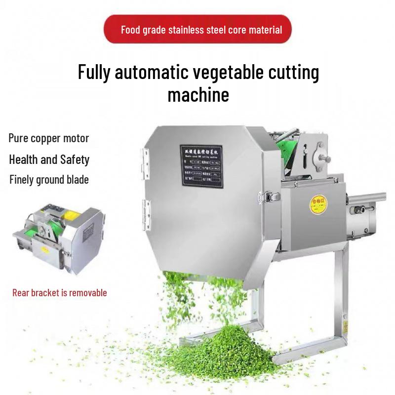 Fully Automatic Electric Vegetable Cutter: Hand-Crank Multifunction for Scallions, Garlic, and Sprouts In Canteens and Kitchens