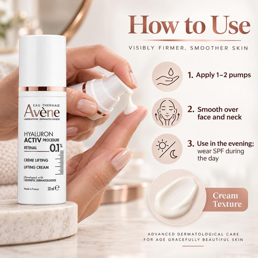 Retinal Lifting Gesichtscreme - 0,1% Vitamin A Straffender Feuchtigkeitsspender