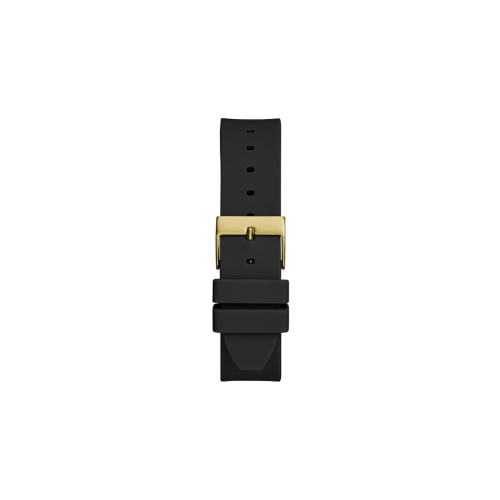 GUESS Women's 38mm Analog Watch, Black/Two-Tone/Champagne.