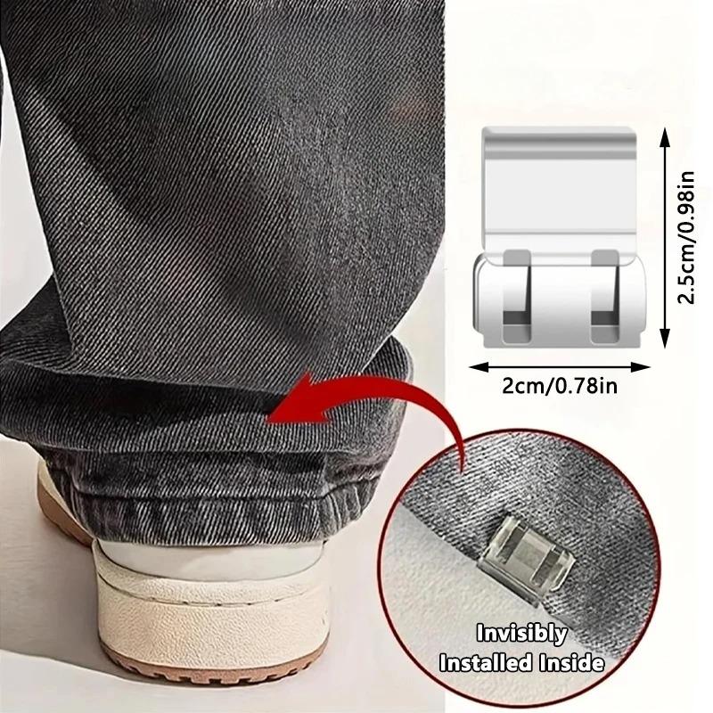 4~10PCS Invisible Leg Shortening Clip, Non-Slip Pants Edge Clip, Quick Fix Hem Clip, Hidden Pants Adjuster, Sewing Accessories