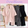 Japanese Cotton Kimono Pajama Set For Couples With Loose Fit For Home Comfort