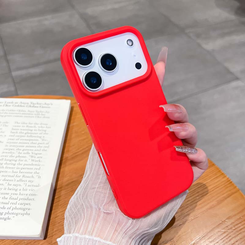 Luxury Matte Candy Color Silicone TPU Skin Feel Soft Case for IPhone 17 Air 16E 15 14 13 Pro Max Stain-Resistant Anti-Fall Cover