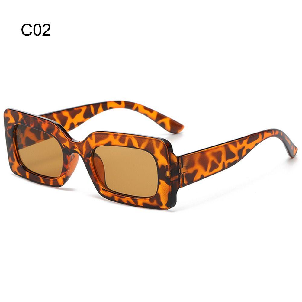 Candy Color Rectangle Sunglasses for Women Men Y2K Sun Glasses Vintage Shades Eyewear UV400 Protection 90’s Party Favors