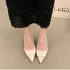 Summer High Heel Women Sandals Fashion Pointed Toe Singbacks Shoes Style Banquet Party Sandalias Shoes