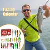 Christmas Countdown Advent Fishing Christmas Fishing Lure 24 Days Countdown Calendar Tackle Bait Lures Saltwater Freshwater Gear