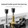 Silent Hydraulic Buffer Door Stopper Anti-Collision No-Drill Entry Glass Door Holder Smooth Operation Door Closer for Home Safet