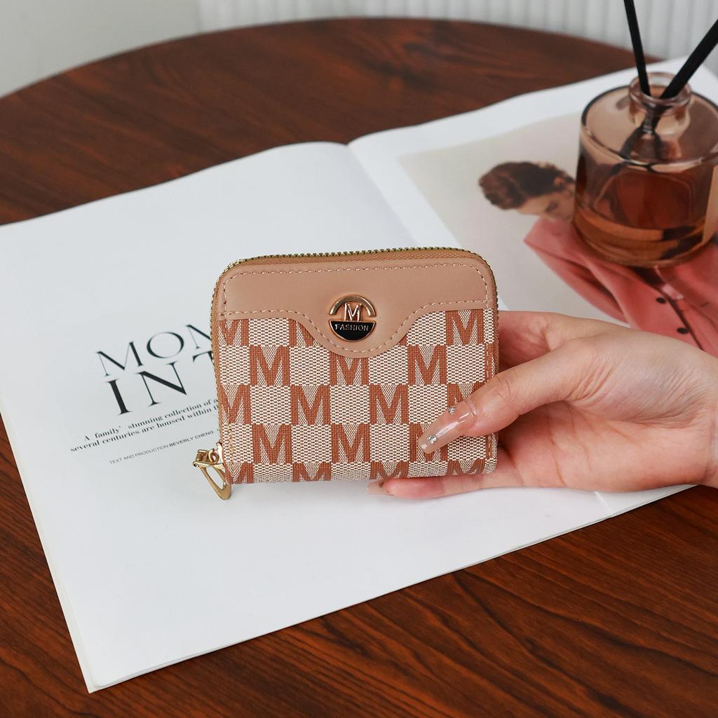 Simple Stylish Coin Purse New Popular European American Wallets New Zipper Card Holder Lightweight High-quality Pu Women's Bags