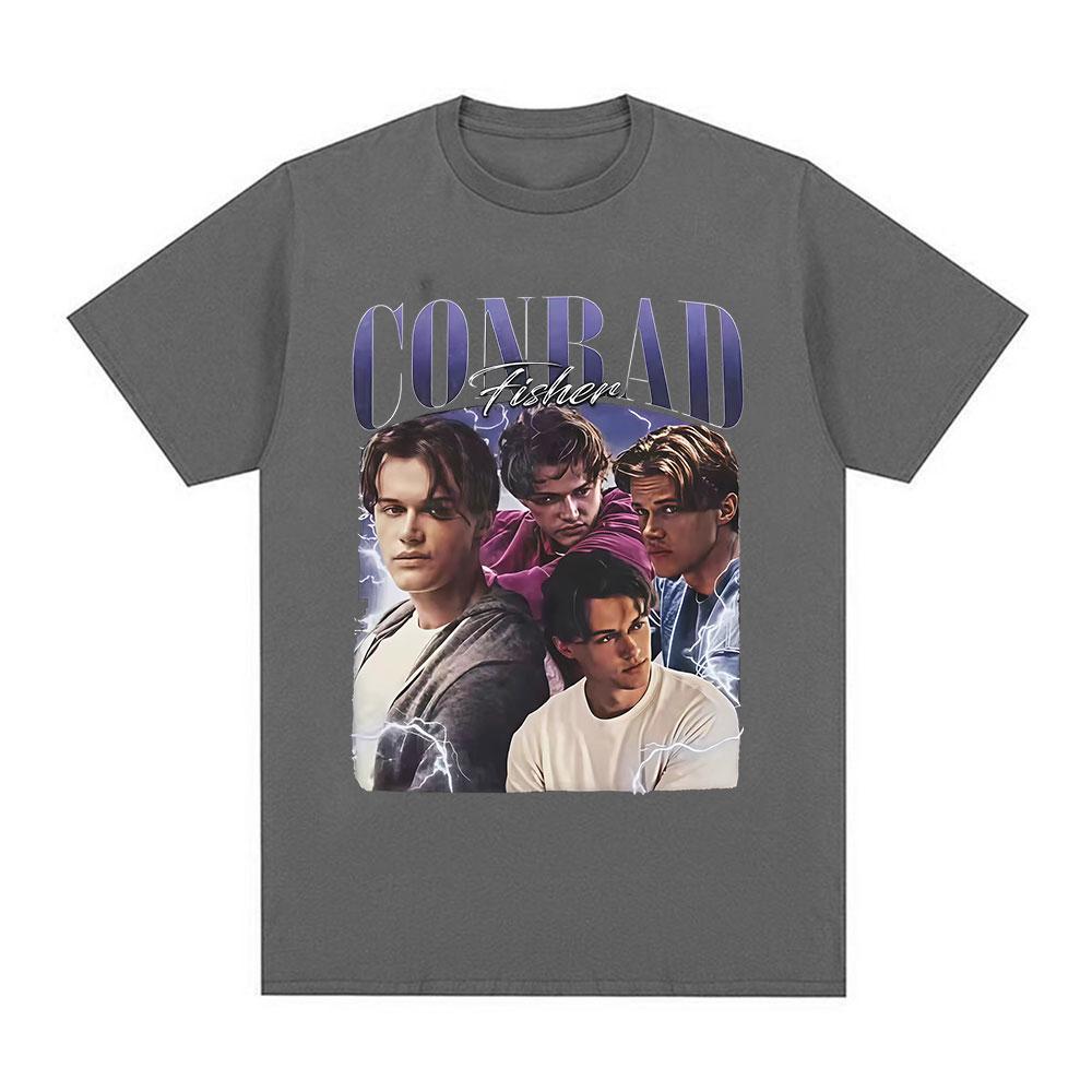 

Retro Conrad Fisher Graphic T-shirt for Men, Gothic Fashion Trend, Summer Print, 100% Pure Cotton Loose Casual T-shirt 4XL