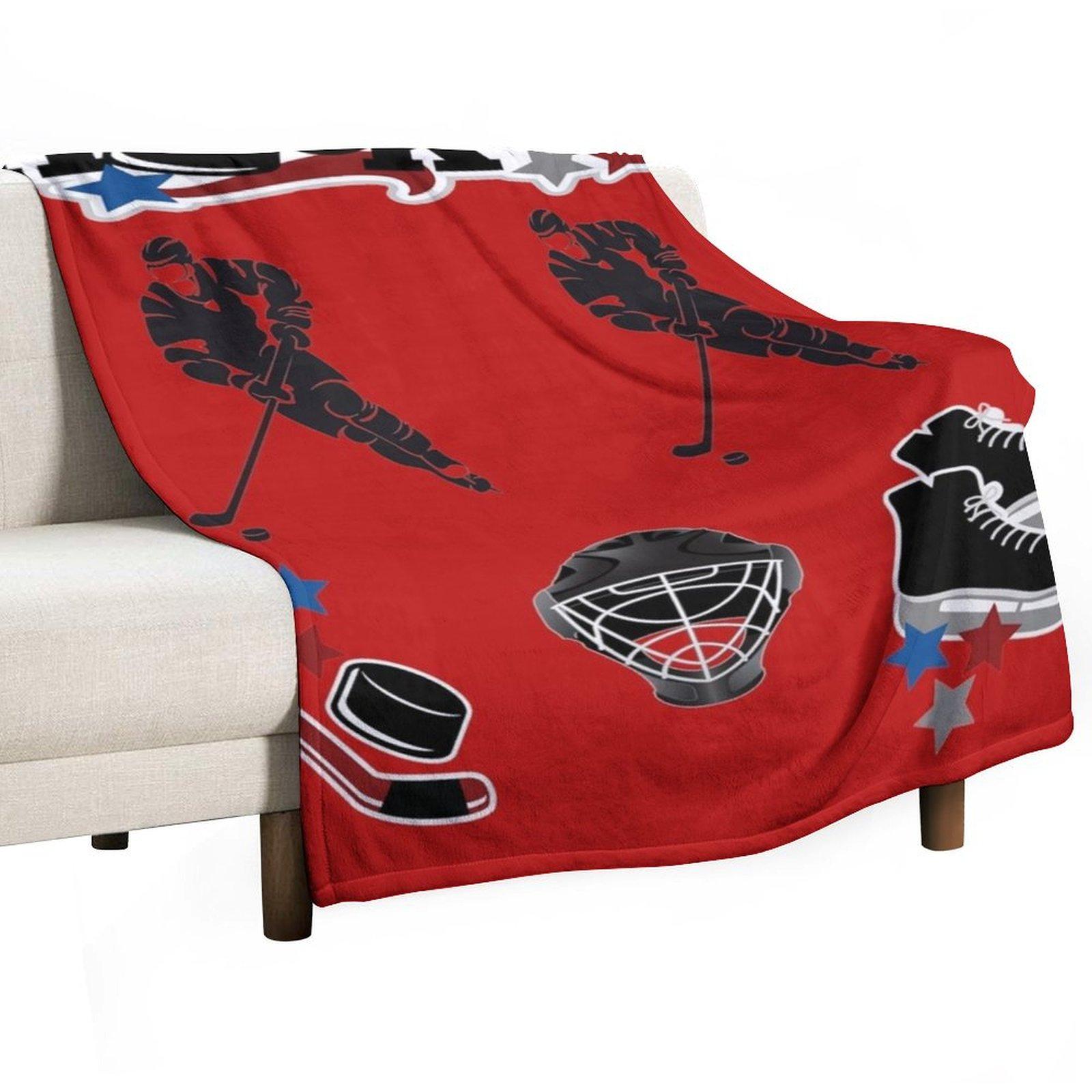 

Hockey Throw Blanket Tourist Soft blankets and throws Baby Blankets 30x40in