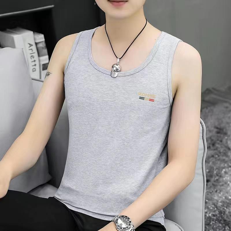 Round Neck Slim Tank Top Sports Undershirt Man