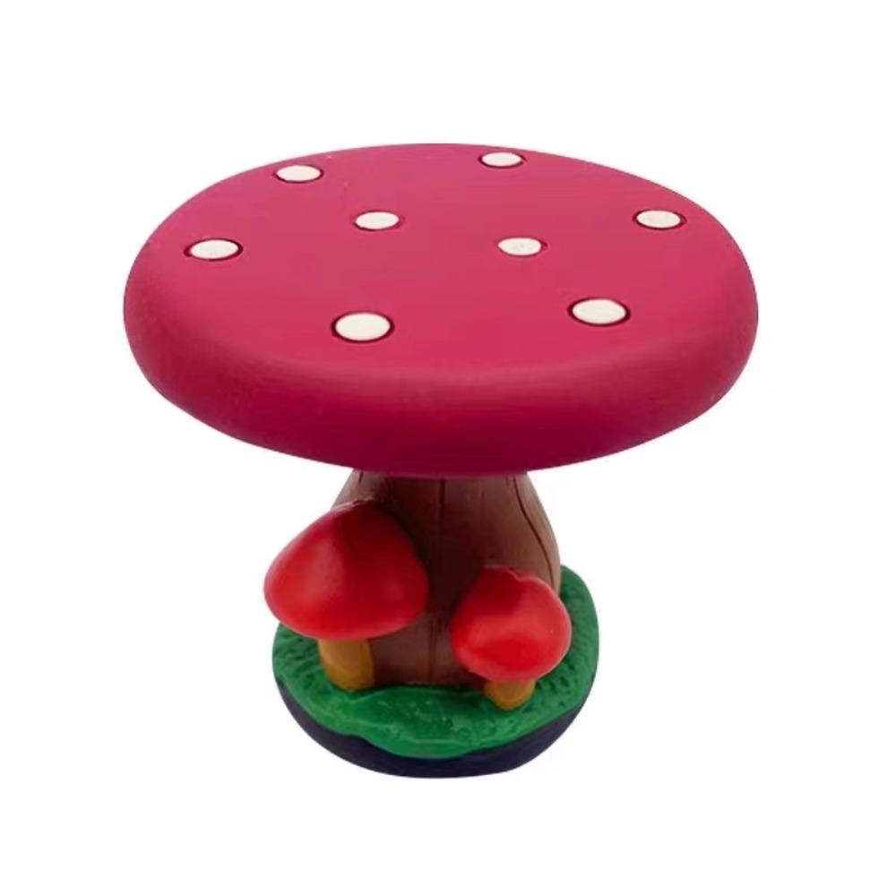 Mushroom Christmas Ornaments Miniature Resin Santa Claus Decoration  Cake Decoration