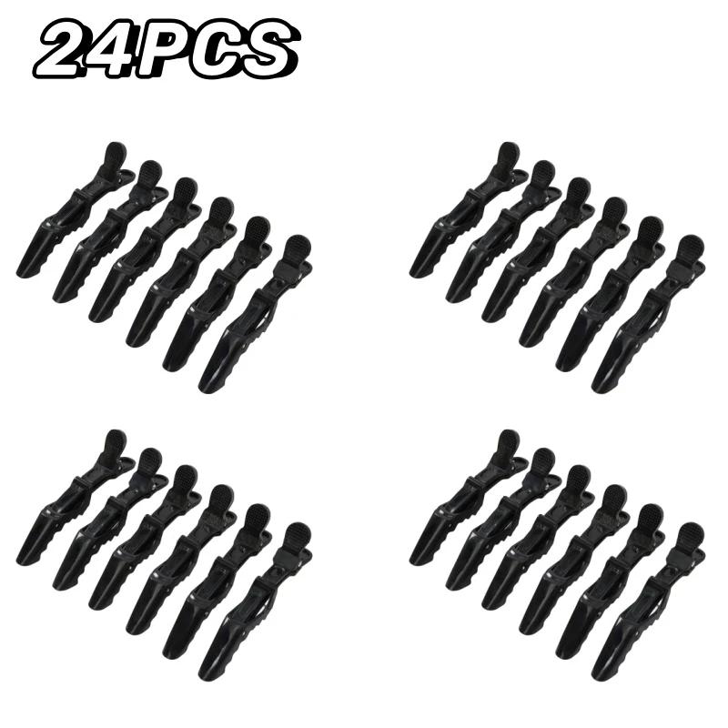 6pcs/Lot Plastic Hair Clip Hairpin Hairdressing Clamps Claw Section Alligator Clips Barber For Styling Salon Accessories