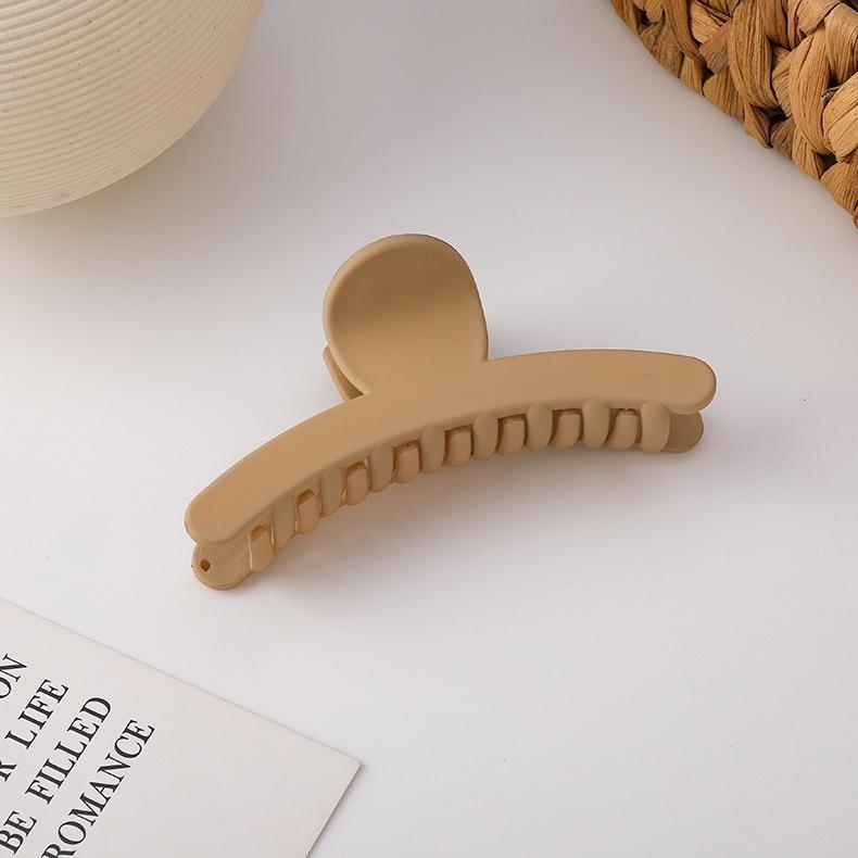 New Fashion Hair Clip for Women Korean Versatile Simple Solid Color Scrub Claw Shark Clip Headwear Girl Hair Accessories