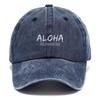 Gorra de Béisbol de Algodón Lavado Vintage Aloha Ajustable Estilo Trucker Desgastado Para Hombres Mujeres Verano Playa Estilo Hawaiano Gorra de Algodón
