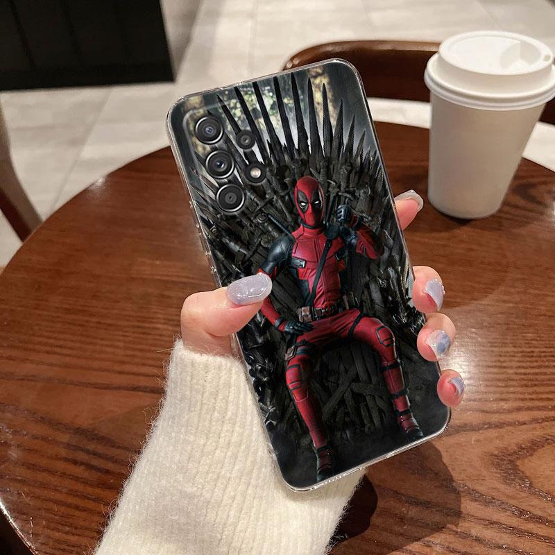 Avengers Marvel Clear Case For Samsung Galaxy A57 A37 A56 5G A36 A55 A54 A35 A26 A07 A17 A16 A06 A36 A15 Spiderman Ironman Funda