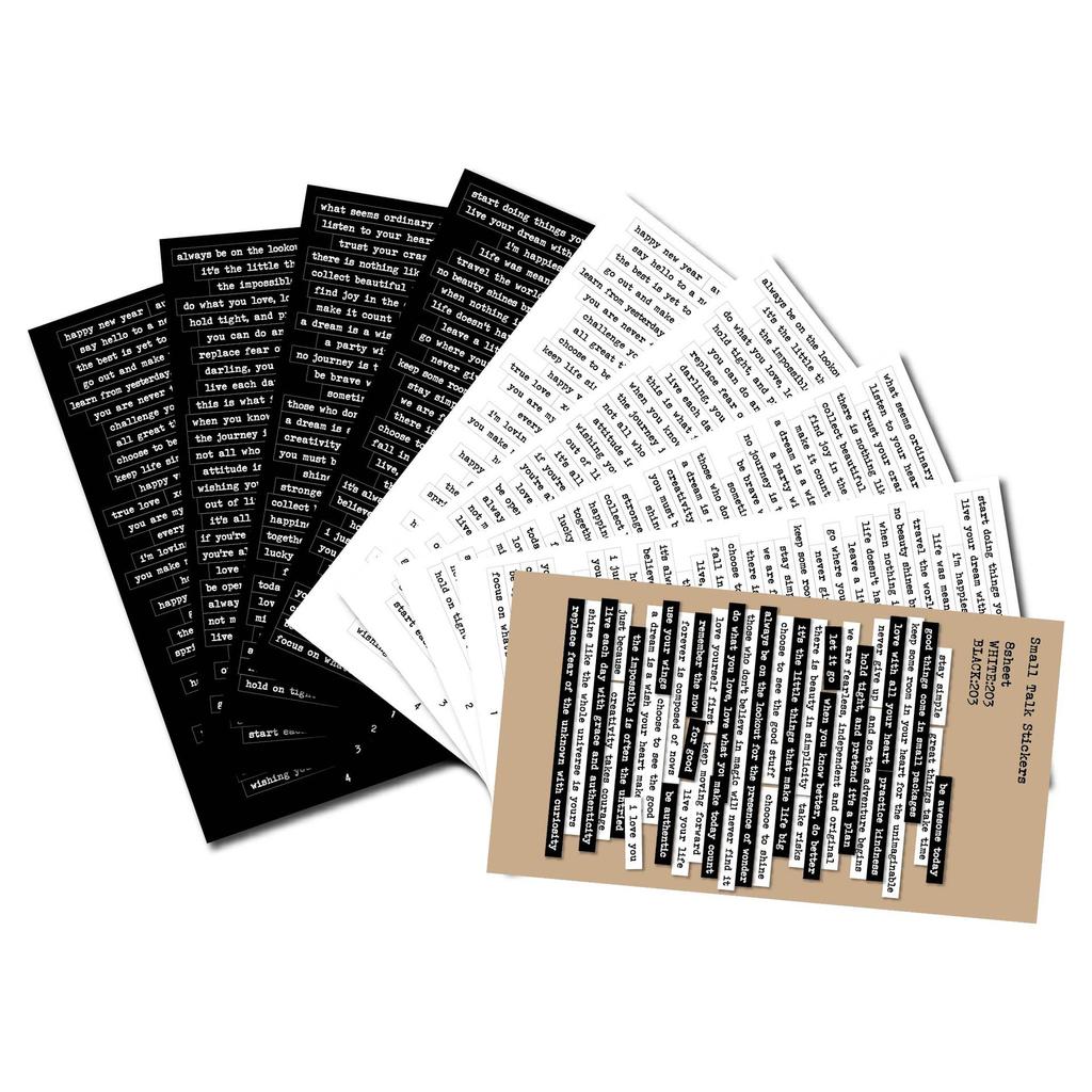 Morse 406Pcs Vintage Small Talk Text Collection Stickers Diy Scrapbooking Diary Album Happy Plan Gift Decoration