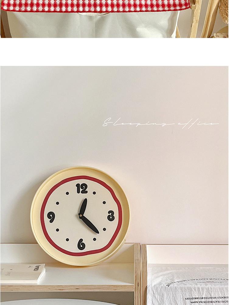 Modern Cream Style Silent Wall Clock for Living and Study Rooms
