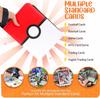 Card Binder 4 Pocket, Trading Card Holder Fits 400 Cards With 50 Removable Sleeves, Portable Collection Card Ablum, Game Card Case book With Zipper