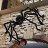 Giant Black Spider Halloween Party Decor for Home 2026 Outdoor Haunted House Ornament Trick or Treat Big Black Spider