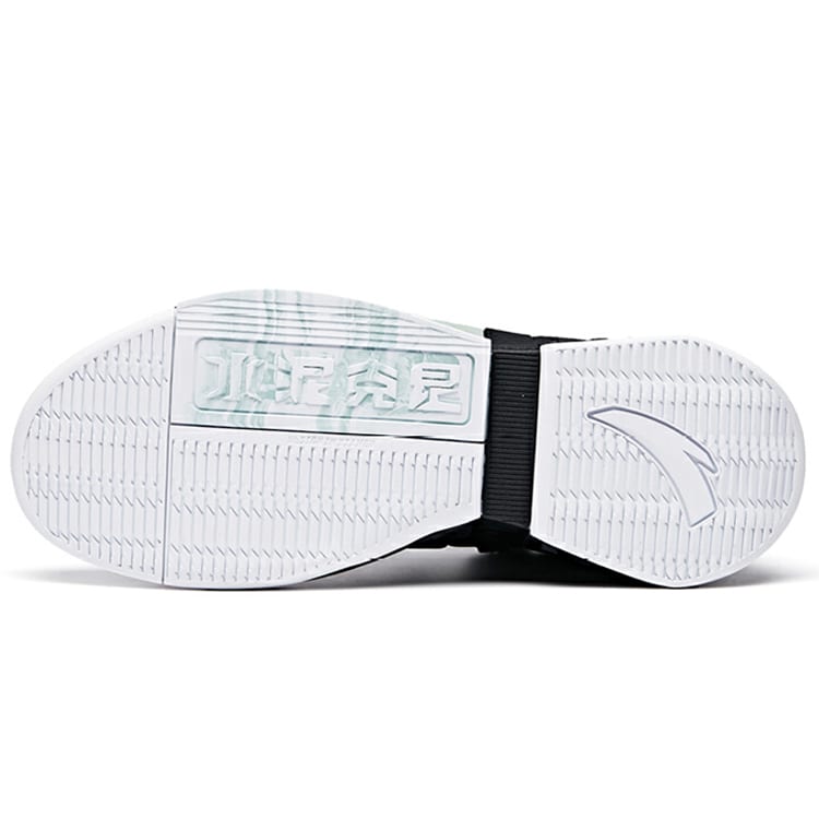 Anta Comfortable Cushioning Slip Resistant Abrasion Resistant Low top Basketball Shoes Men's Black Gray 112011622S-2