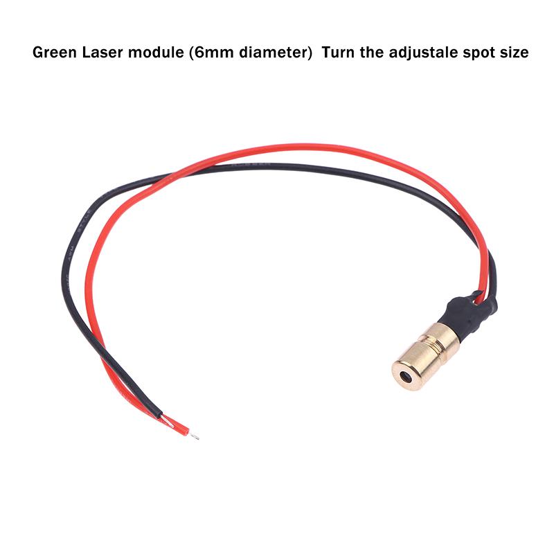 

Green Point Laser Head 10Mw Laser Module 6Mm/8Mm/12Mm Diameter Laser Tube Green Laser Beam For Level Laser Pointer 6MM