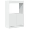 VidaXL Highboard White 63x33x100 Cm Engineered Wood, Bookcase, Modern Bookcase, Bookshelf, 855097