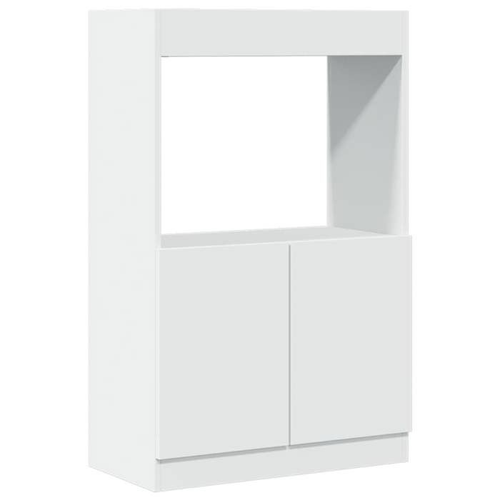 VidaXL Highboard White 63x33x100 Cm Engineered Wood, Bookcase, Modern Bookcase, Bookshelf, 855097
