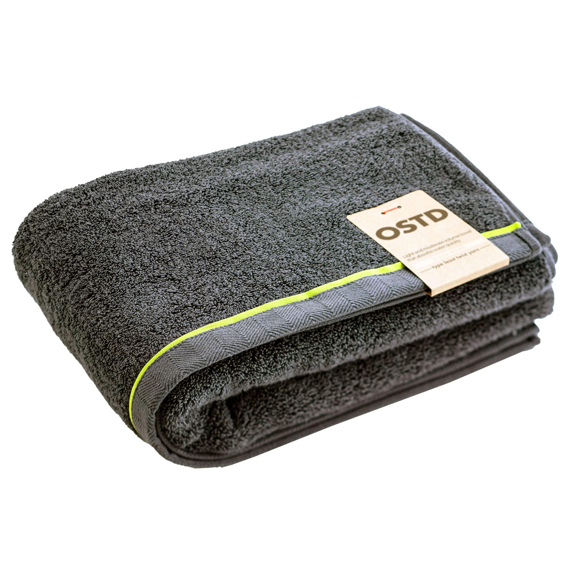 

OSTDplus (OSTDplus) Charcoal Bath Towel, 100% Cotton, Fluffy, Good Design Award Winning, mocomoco, Approx. 60 x 120 cm, Available in 8 Muted Colors