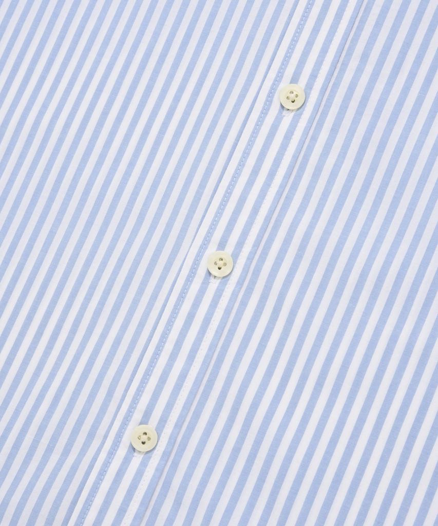 Covernat Whale Logo Stripe Half Shirt Light Blue