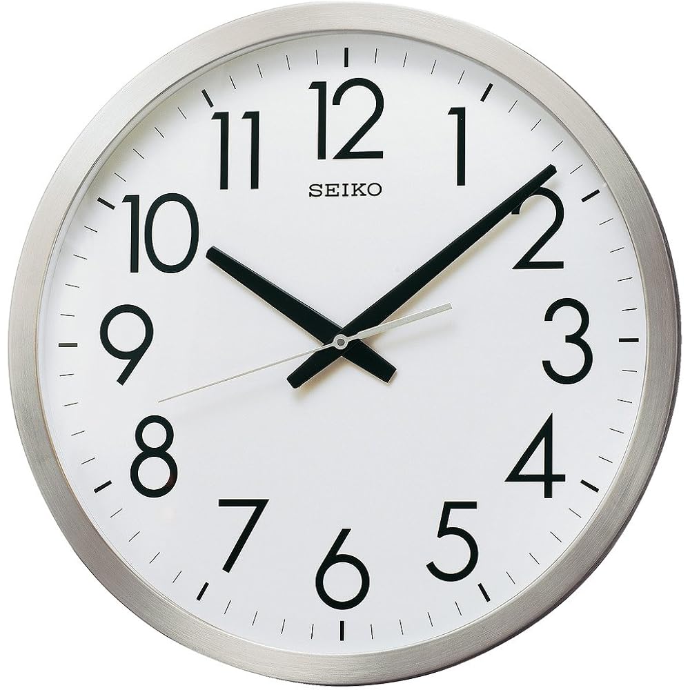 Seiko Clock Wall Clock Office Type Analog Quartz Metal Frame KH409S SEIKO