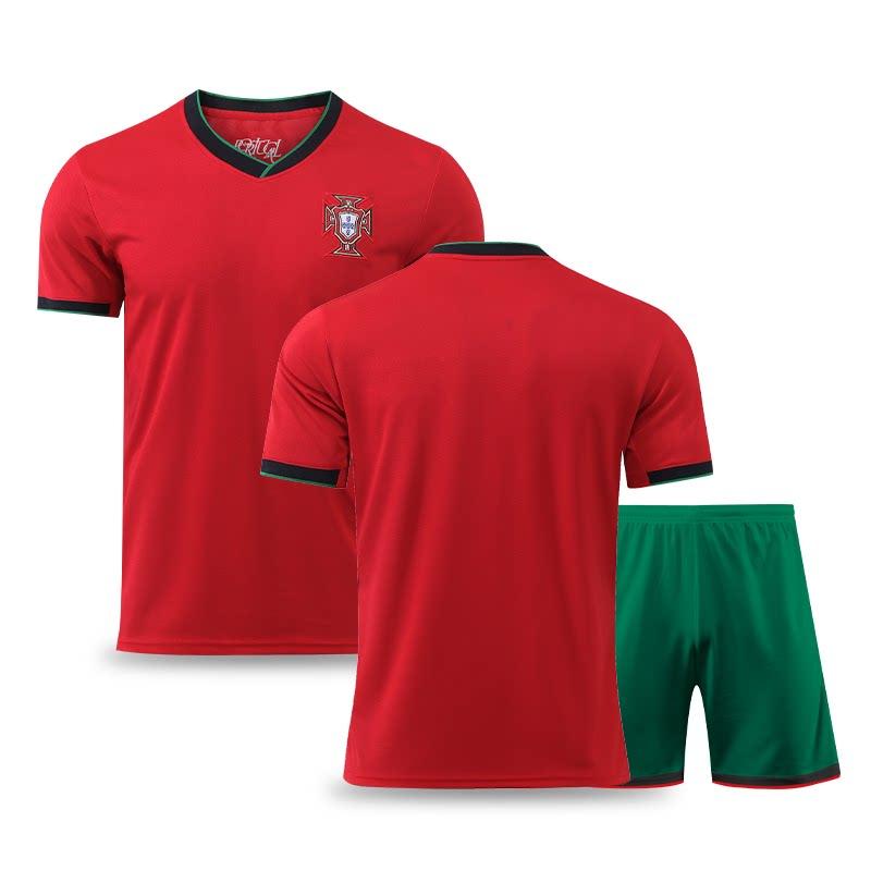 2024 Portugal Home Jersey with Team Badge XXL