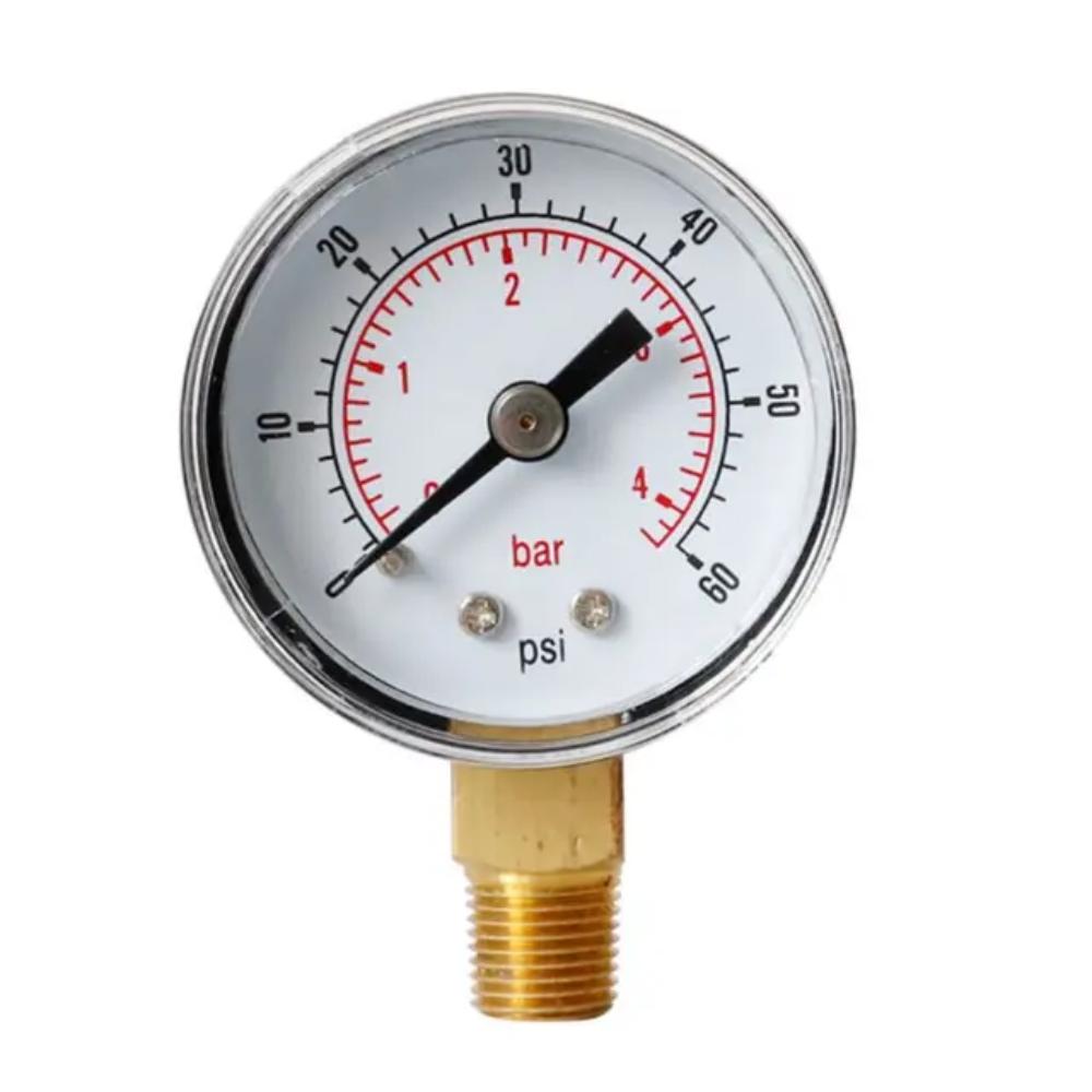 40mm Face Pressure Gauge 1/8" BSPT Bottom Mounted,accuracy 2.5%,maximum Temperature 60 ℃,Suitable for Air,water,fuel,liquids
