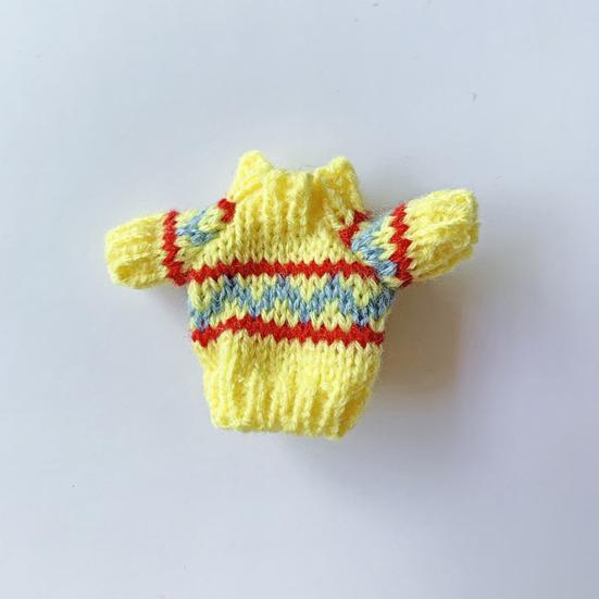 Doll Sweater Free Collocation Cartoon Decorative High Elastic BJD Doll Top Clothes Accessories for Pretend Game