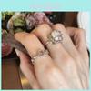 Chic 2023 Ins Style Retro Baroque Pearl Ring For Women Fashion Jewelry Accessory