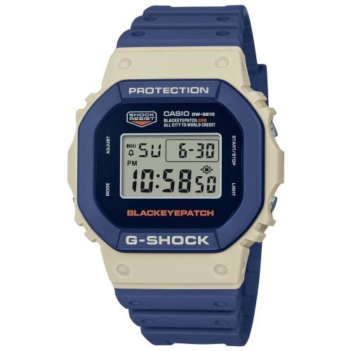 

Casio G-Shock Watch, BlackEyePatch Collaboration Model DW-5610BEP-2JR, Navy