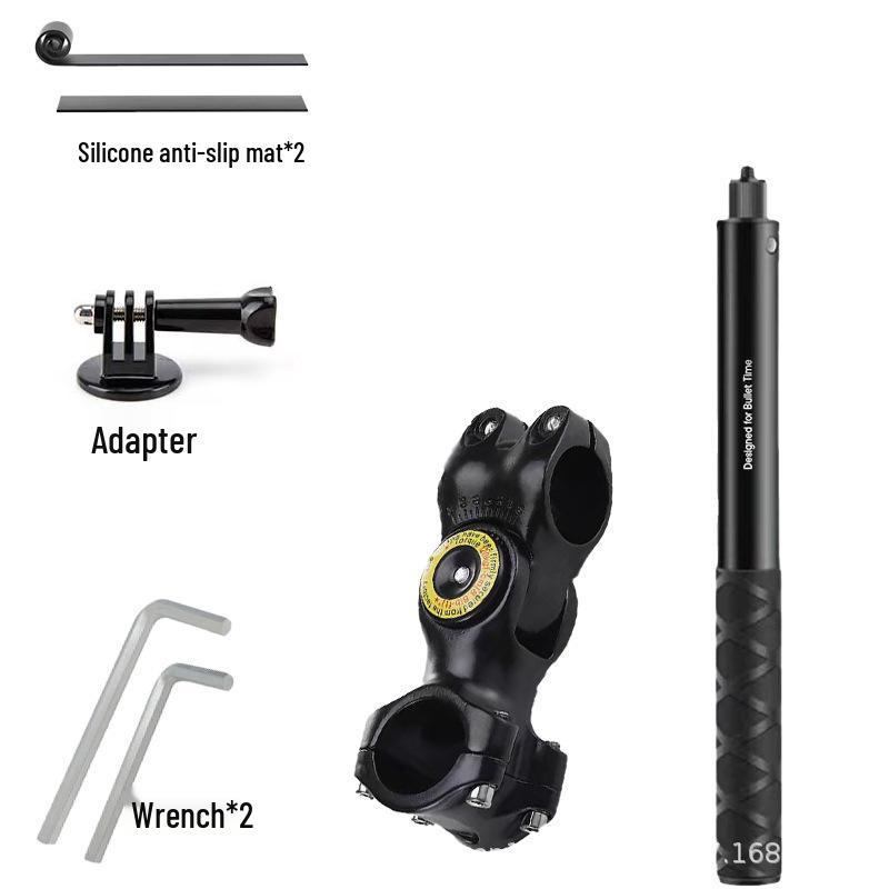 GearUp AutoMoto GoPro Accessoires: Derde-Persoons Stuurbevestiging voor Motorfiets & Mountainbike met Selfie Stick